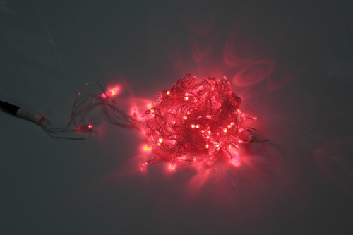 LED-PLS-200-20M-240V-R/C-W/O, красная/прозрачны провод, соединяемая (без силового шнура) С КОЛПАЧКОМ