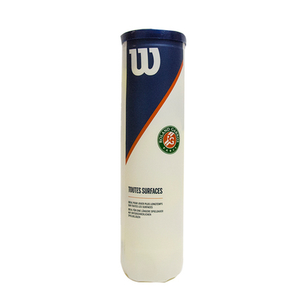 Мяч теннисный WILSON Roland Garros All Court, WRT116400, одобрено ITF, упаковка 4 штуки