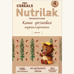 Каша безмолочная гречневая низкоаллергенная Nutrilak Procereals 200г с 4 месяцев
