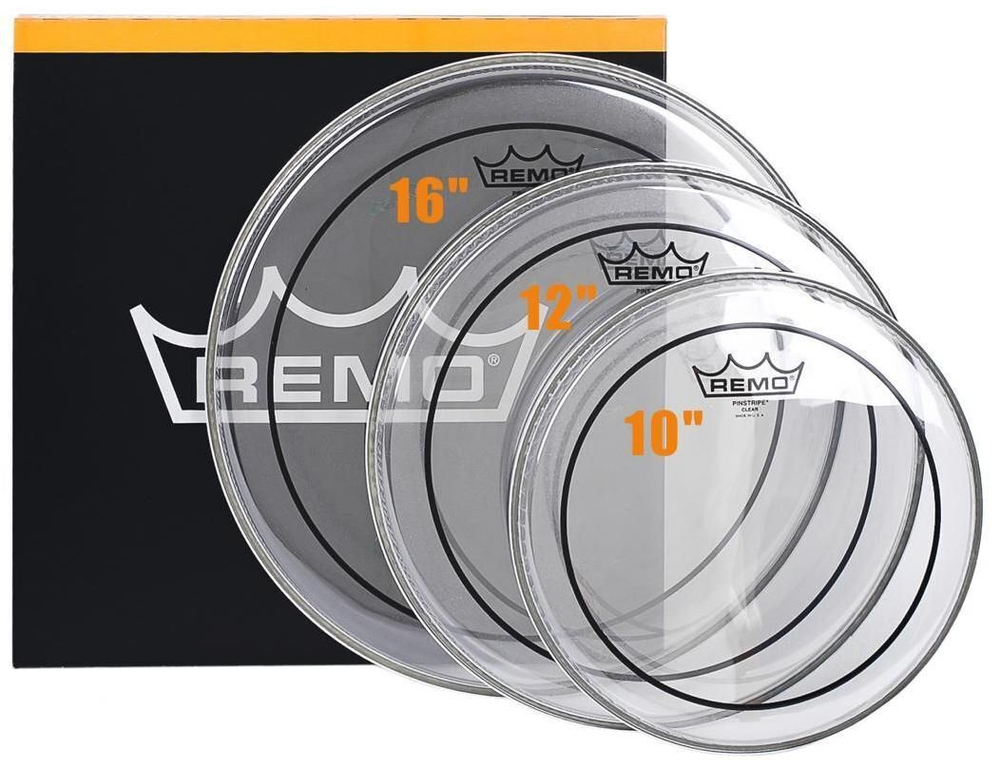 Набор Пластиков Pinstripe Clear 10", 12", 16" Remo Pp-1472-Ps