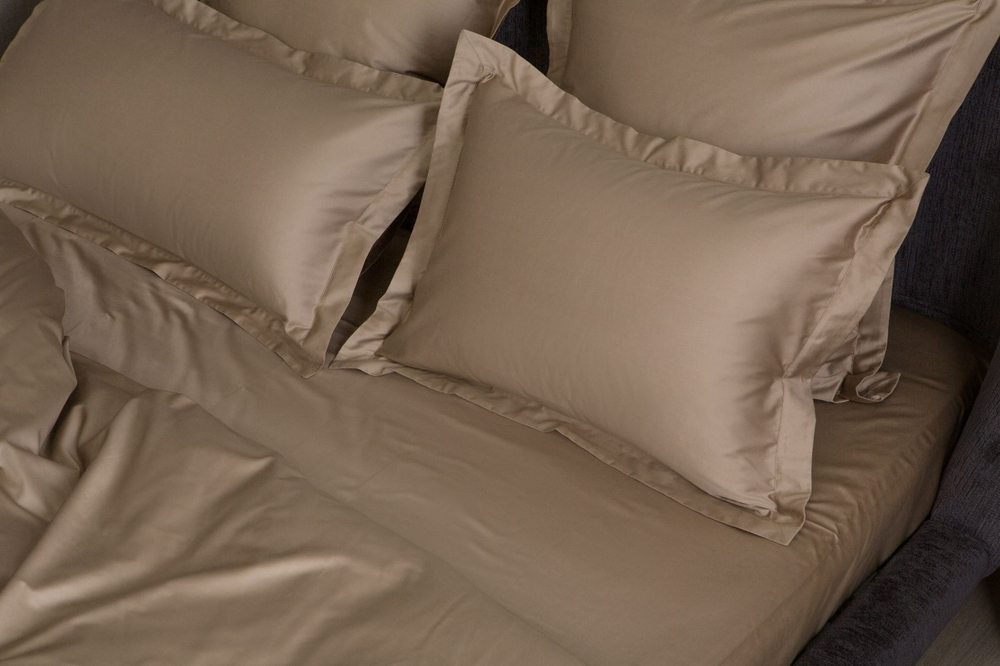 Простыня German Grass 240х260 Caramel Beige Allure бежевая