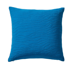 Подушка RACINES BLEU PAON подушка декоративная Blanc des Vosges 45x45 Синий