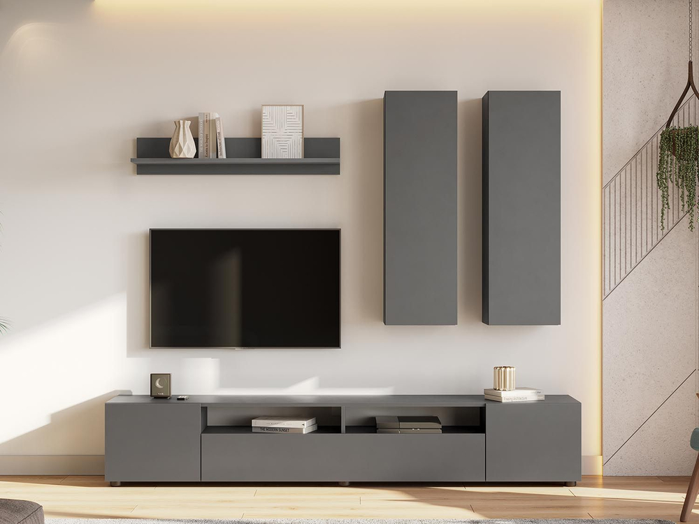 Гостиная Денвер 2 / Графит серый