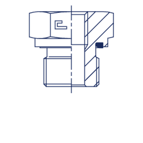 Соединение PFE BSP 1.1/4 - BSP 1/2