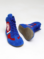 Борцовки для САМБО на шнурках синие