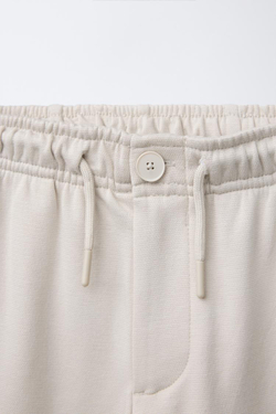 ZARA ШОРТЫ КОМФОРТНОЙ ПОСАДКИ, ЭКРЮ