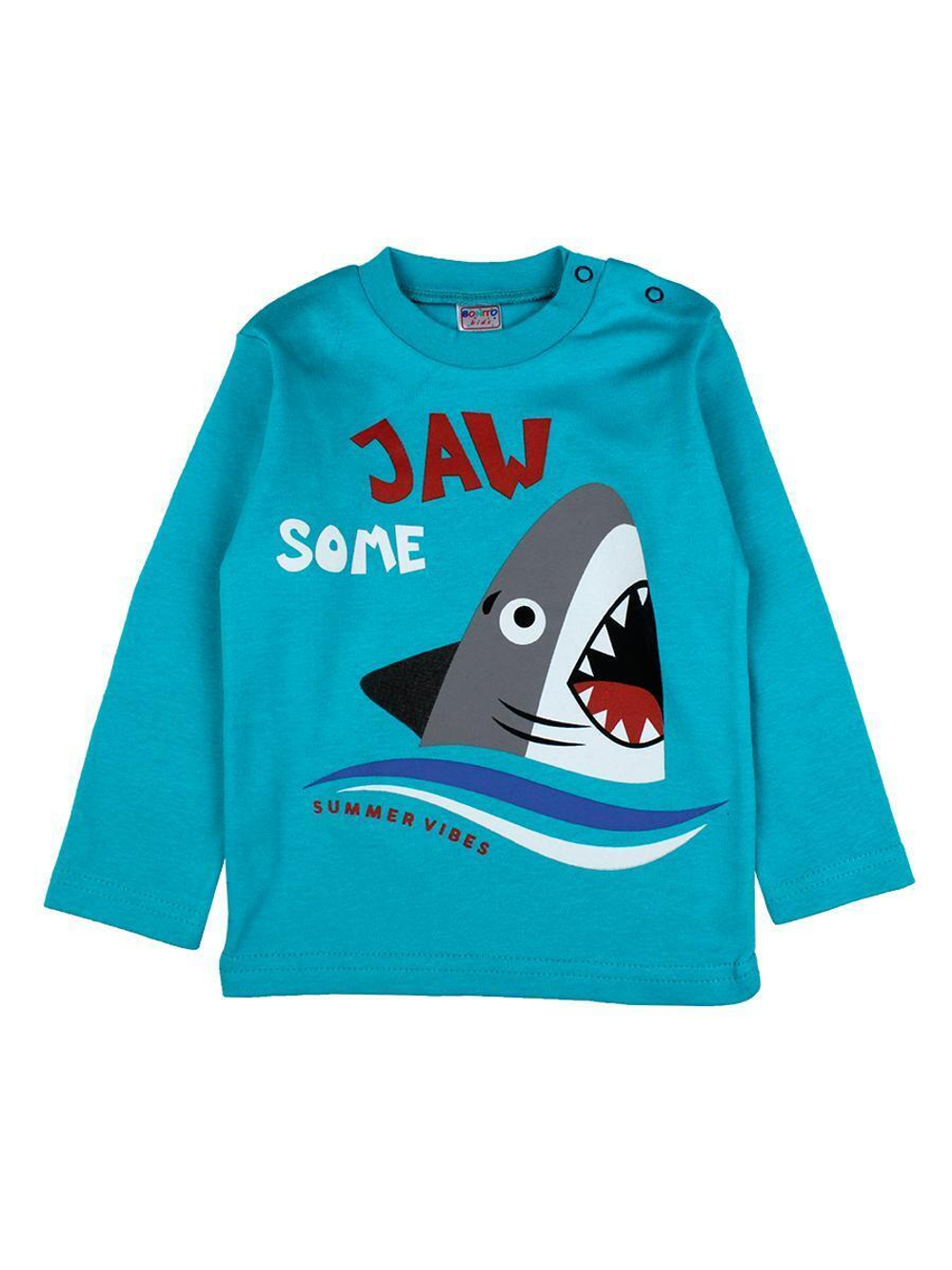 Лонгслив д/мал интерлок р.86 ассорт (Bonito) BK006M