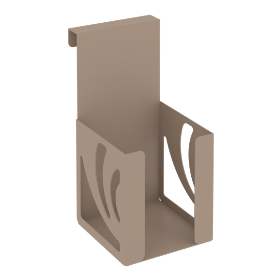 Навесной лоток для бумажных блоков MAN-03 Металл Мокко 100*120*200