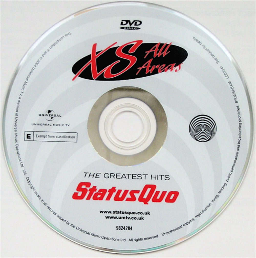 Status Quo / XS All Areas - The Greatest Hits (DVD)