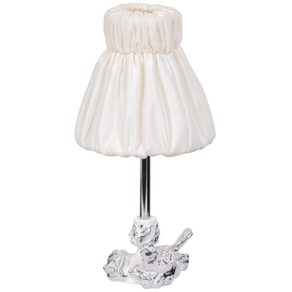 Настольная лампа Белла Белый с абажуром Адель Бланко