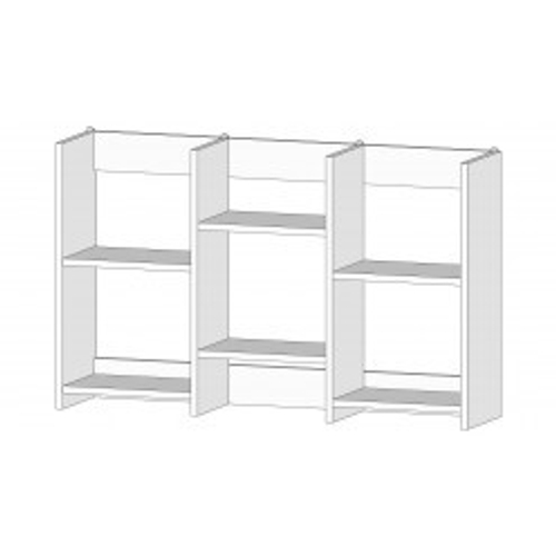 Полка книжная средняя Белый