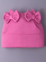 Шапка для девочки осенняя с бантиками