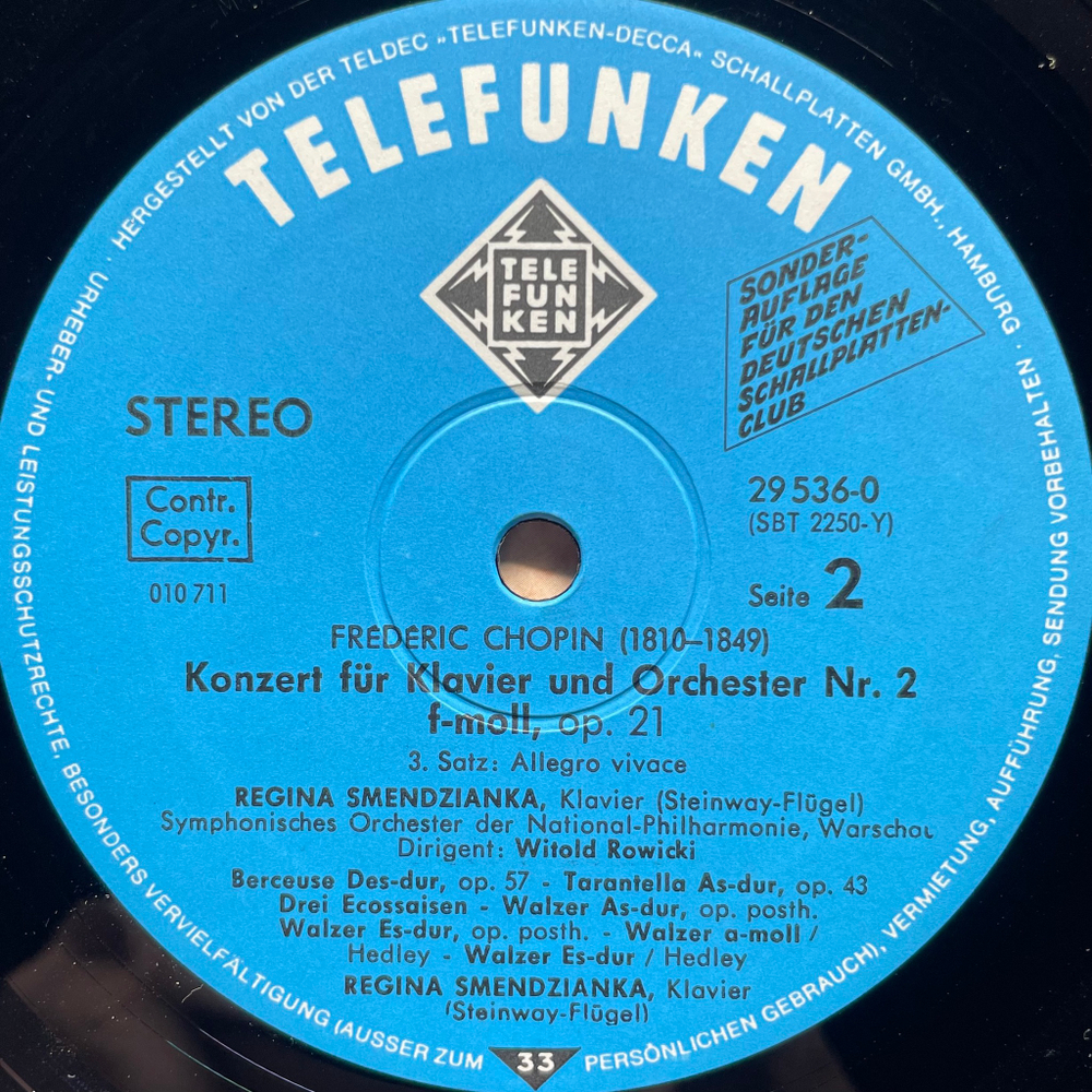 Шопен - Концерты для фортепиано №1 и №2 2LP (Германия 1970г.)