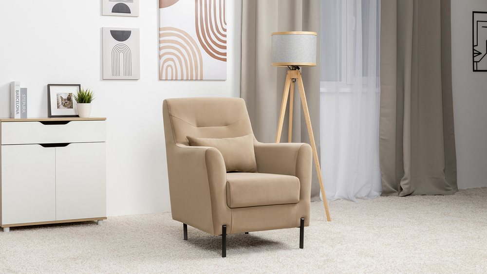 Барселона кресло для отдыха (бежевый)