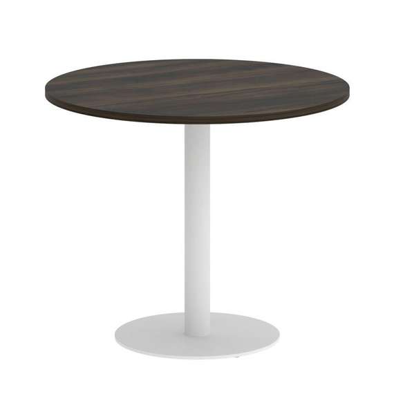 Yalta Стол круглый LT.SPRG-1 Дуб Мали/Металл Белый 900*900*750