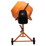 Бетоносмеситель БСЕ-140П, 140 л, 500 Вт, полиамидный венец, Сибртех, 95507