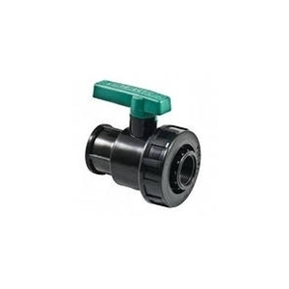 Кран шаровый ПНД переходный 3/4" х 3/4"