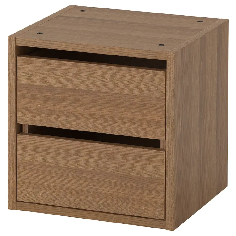 Комод - IKEA VADHOLMA/ВАДХОЛМА ИКЕА, 40х37х40 см, коричневый
