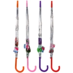 Зонт-трость женский купол «Цветы», 8 спиц, цвет микс, d-80см, длина в слож. виде 82см