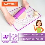 Коврики силиконовые для выпечки 4 в 1: Коврики 30х40 см / 46х66 см, Нож 24 см, Скалка, DASWERK, 608429