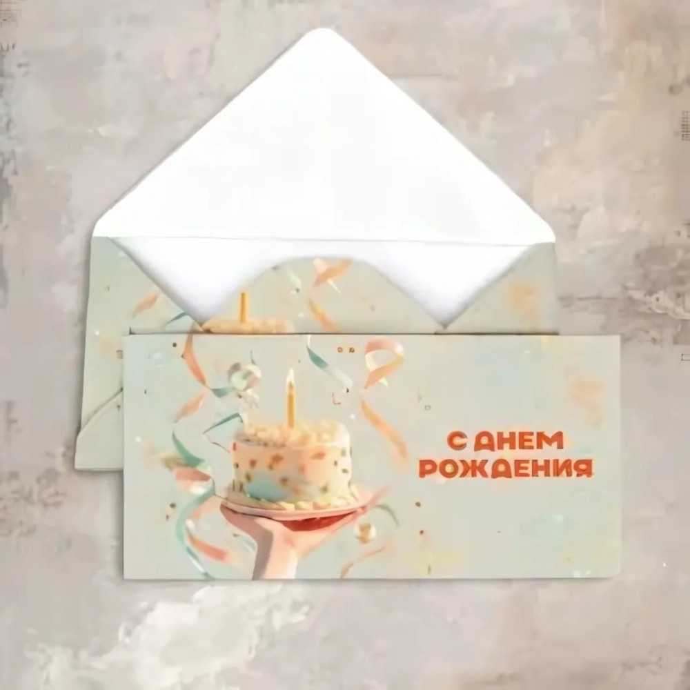 Конверт «С днём рождения» Cn353