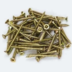 Саморезы по дереву желтые оцинкованные 4,2х90мм (1 килограмм)