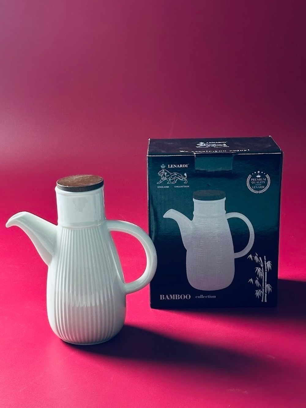 Lenardi 235-062 Кувшин для масла/уксуса 400мл TROPICAL в под.уп.(х24)Фарфор