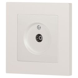 Розетка Intro Accent 6-301-06 TV одиночная, IP20, СУ, перламутр | Intro