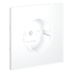 Накладка для розетки с заземлением, (белый матовый) Voltum S70 VLS000602