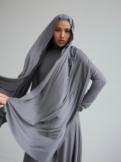 Балаклава утонченная без шва серая