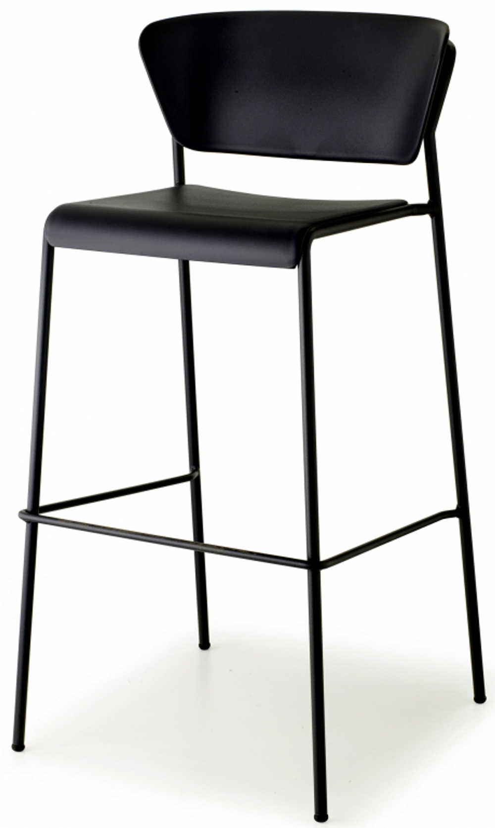Стул барный пластиковый Scab Design Lisa Technopolymer, черный