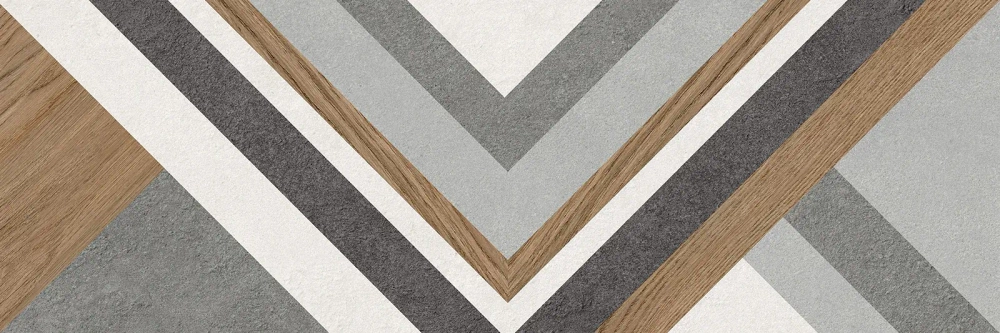 Настенная плитка Alma Ceramica TWU3090STO74R Stereo 30x90 микс матовая под бетон / под дерево / геометрия