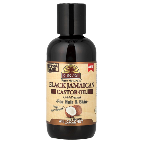 Okay Pure Naturals, Натуральное масло для волос, для темных волос, 118 мл (4 жидк. унц.)