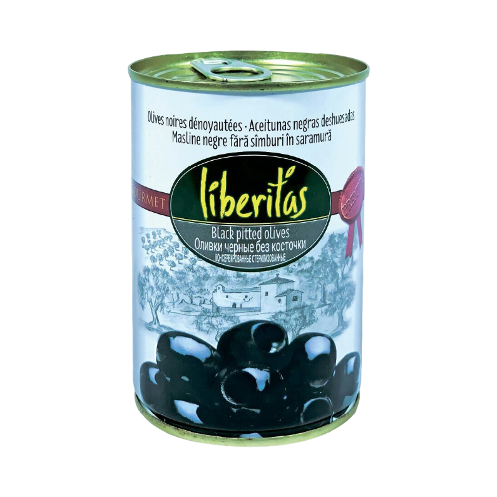 Оливки Liberits черные без косточки 425мл
