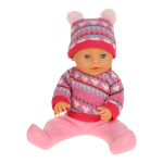 Пупс озвуч. "Анечка" 40см. музыка-Шаинский, пьет, писает, закр.глазки, 4 аксесс, 100 фраз Y40BB-KNIT