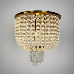 Потолочная Люстра Jacqueline White Sconce Brass By Imperiumloft