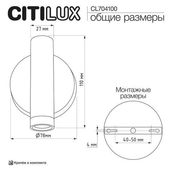 Спот Citilux Декарт CL704100
