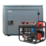 Генератор бензиновый SUNREKA G5500EAX с кожухом Geon 1200 RAL 7024