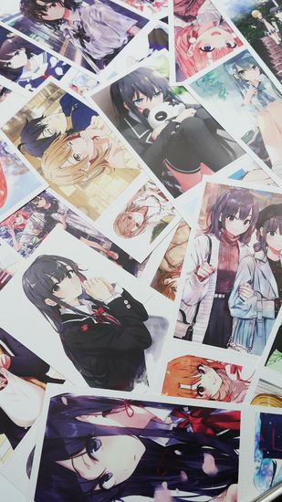 Набор открыток, карточек и наклеек "Розовая пора моей школьной жизни сплошной обман / My Youth Romantic Comedy Is Wrong as I Expected", 188 предметов