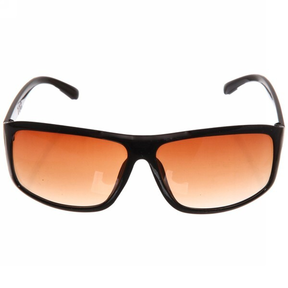 Очки солнцезащитные в чехле, стиль спортивный «Мода», цвет коричневый, литые, глянцевая оправа