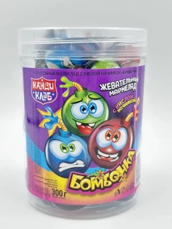 Жевательный мармелад "Бомбочка " с кислой начинкой