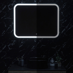 Зеркало с подсветкой Алекс neo, 91х68 см (сенсорный выключатель, холодный свет)