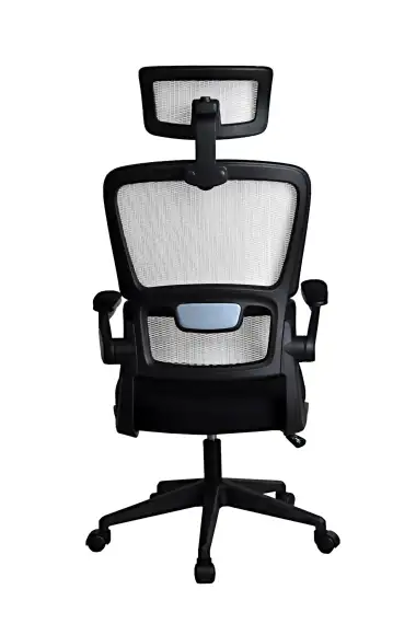 Кресло для руководителя Gramber С15 Сетка серая/Ткань черная