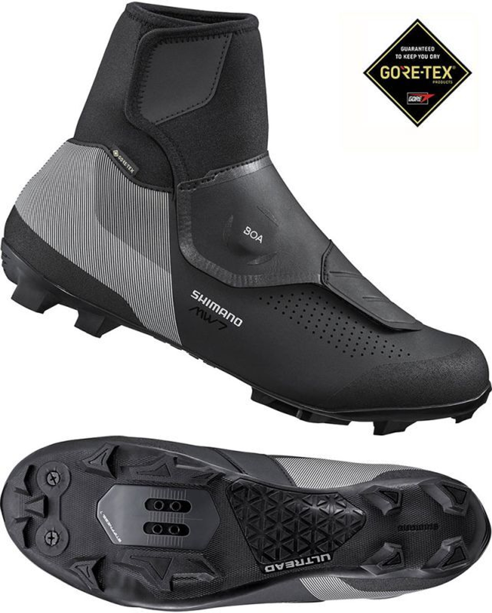 Велотуфли Shimano SH-MW702 Black Wide 43