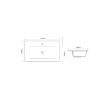 Раковина мебельная Royce Abby (RCW-140380WH)