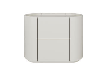 Тумба прикроватная Lagom 2 ящика ширина 60 см (молочный)