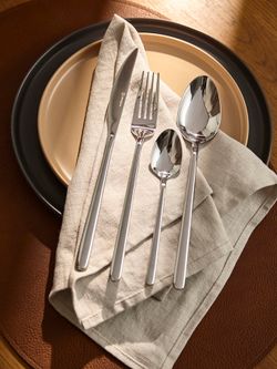 Набор столовых приборов Pure, серебристые глянцевые, 16 пред.