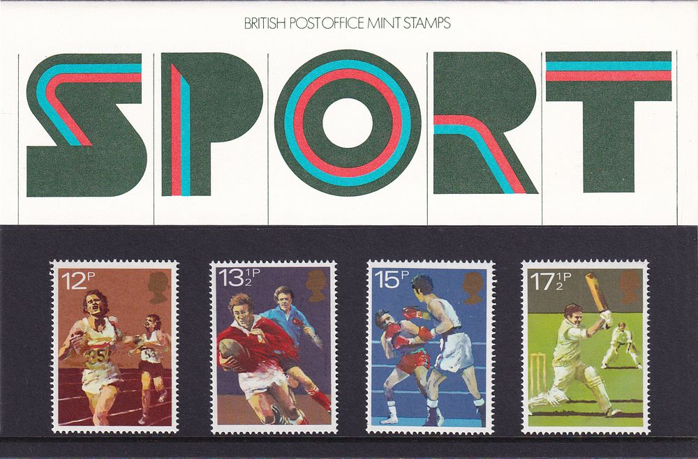 Комплект из 4-х негашеных марок из серии "100 лет видам спорта" (Sport Centenaries), Великобритания, 1980