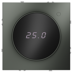 Терморегулятор электронный VOLTUM S70 с индикацией и датчиком, для теплого пола, (титан)