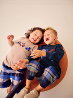 Пижама для мальчика Next K98-571, 2 шт., Тмено-синий, Бежевый